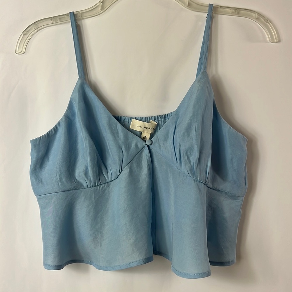 💥💥L.A. Hearts Medium Light Blue Crop Top